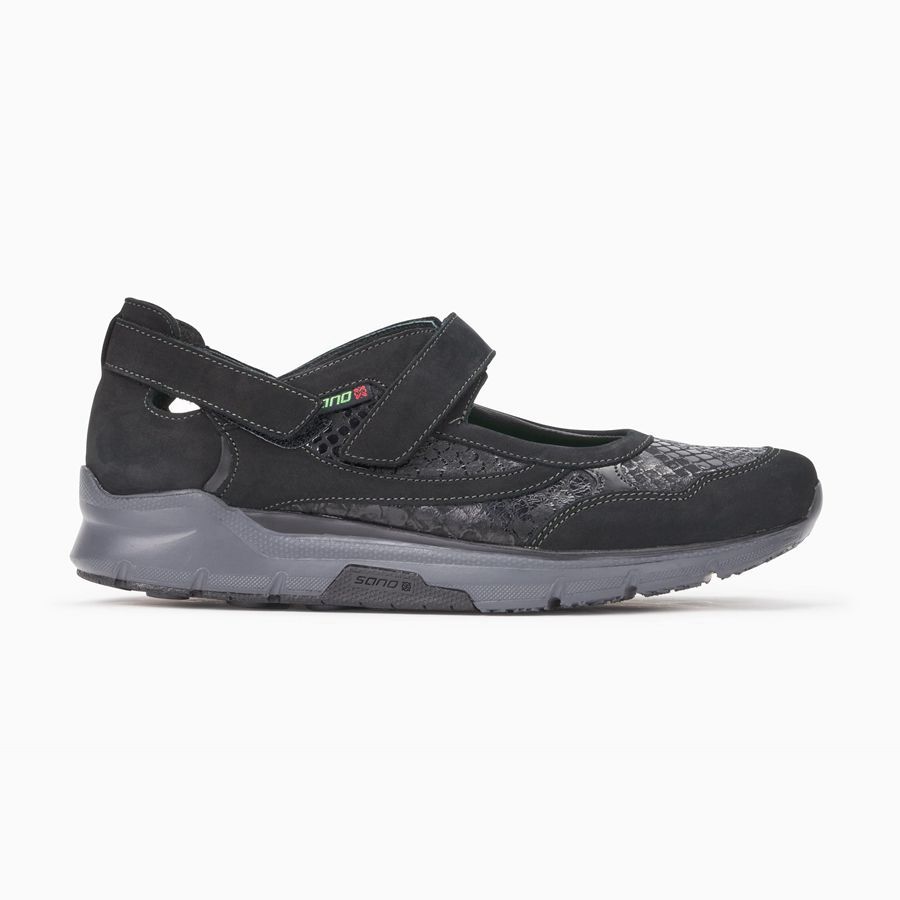 Sano VILLIA Nubuck Sko 5076249-KY - Joggesko Dame Svart